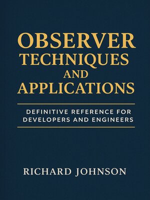 cover image of Observer Techniques and Applications
